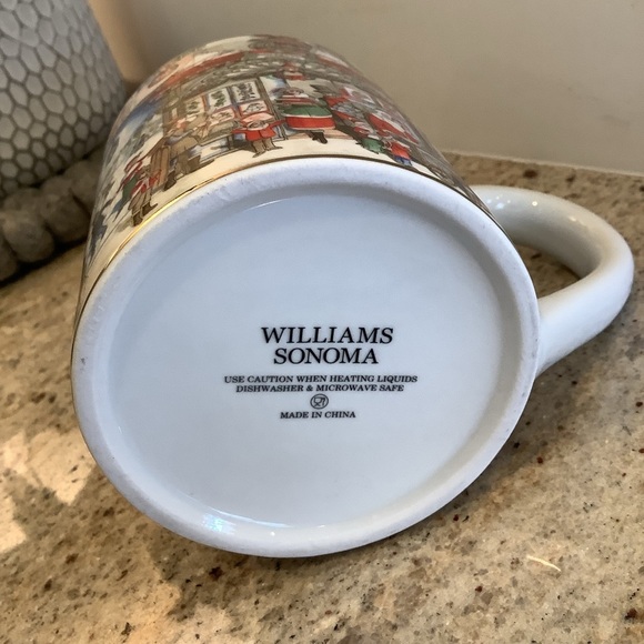 Williams Sonoma Town Square Holiday Mug with Scenic Design - Picture 6 of 8
